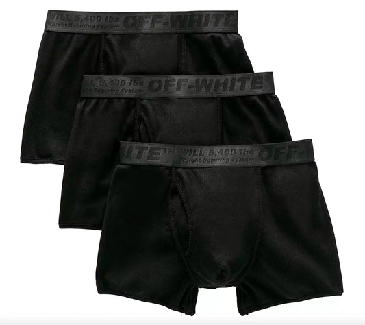 Sleek Black Underwear Shorts Trio