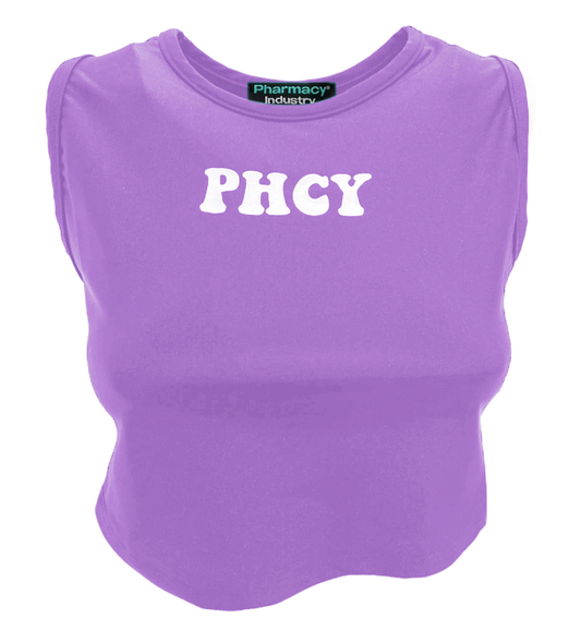 Sleeveless Lycra Top with Chest Logo