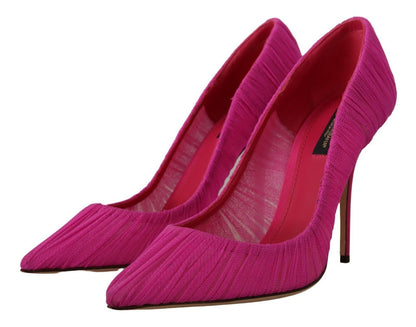 Pink Tulle Stiletto High Heels Pumps Shoes