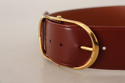Elegant Gold Buckle Leather Belt