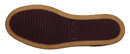 Elegant Suede Crocodile Loafers in Brown