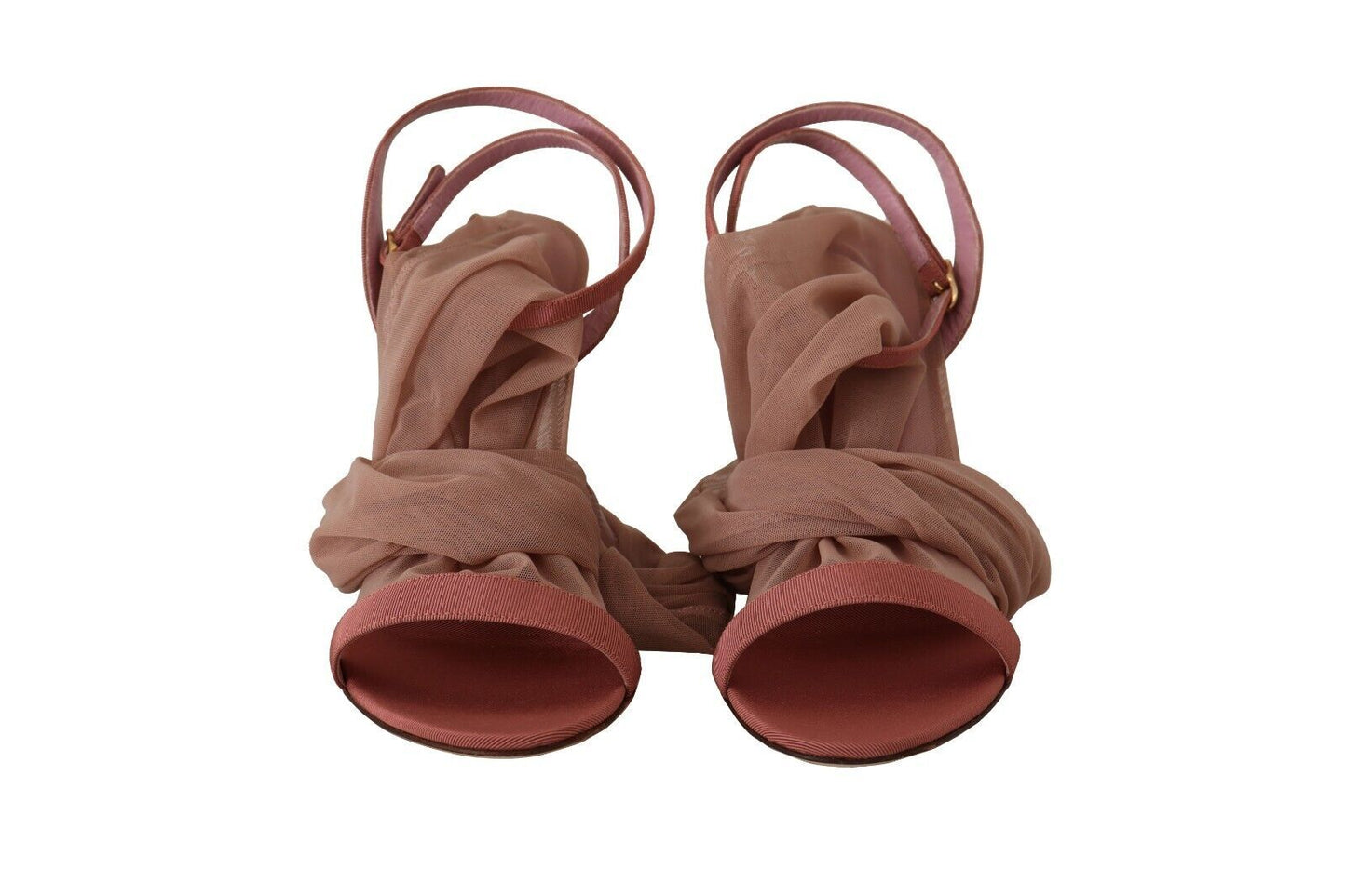 Elegant Pink Ankle Strap Heels Sandals