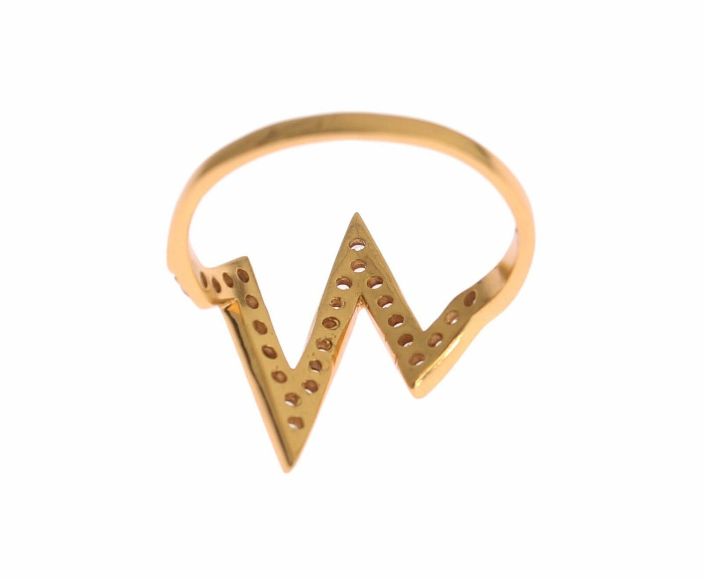 Glamorous Gold Plated Sterling Silver Ring
