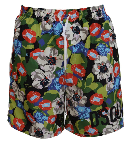 Over Floral Print Mens Beachwear Swimwear Short