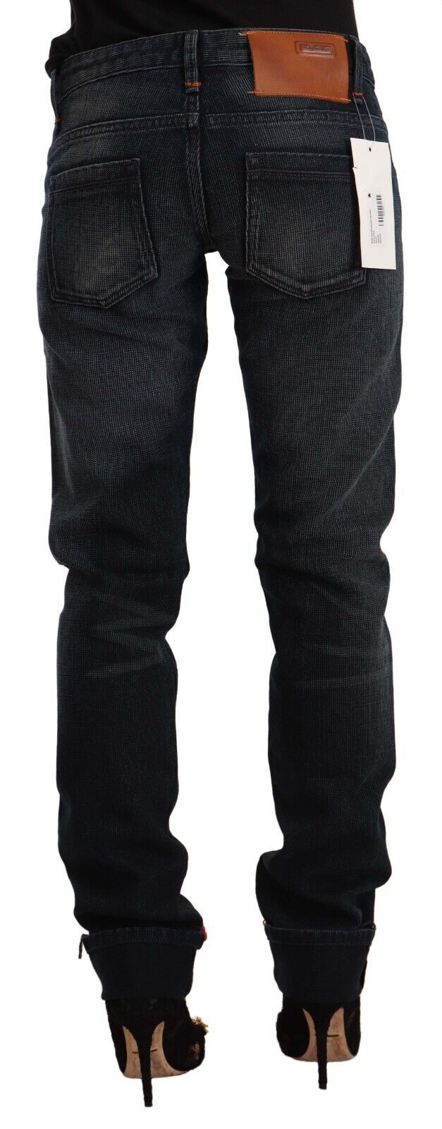Sleek Black Washed Skinny Jeans