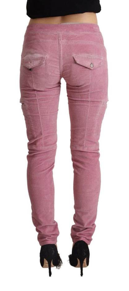 Chic Pink Low Waist Skinny Jeans