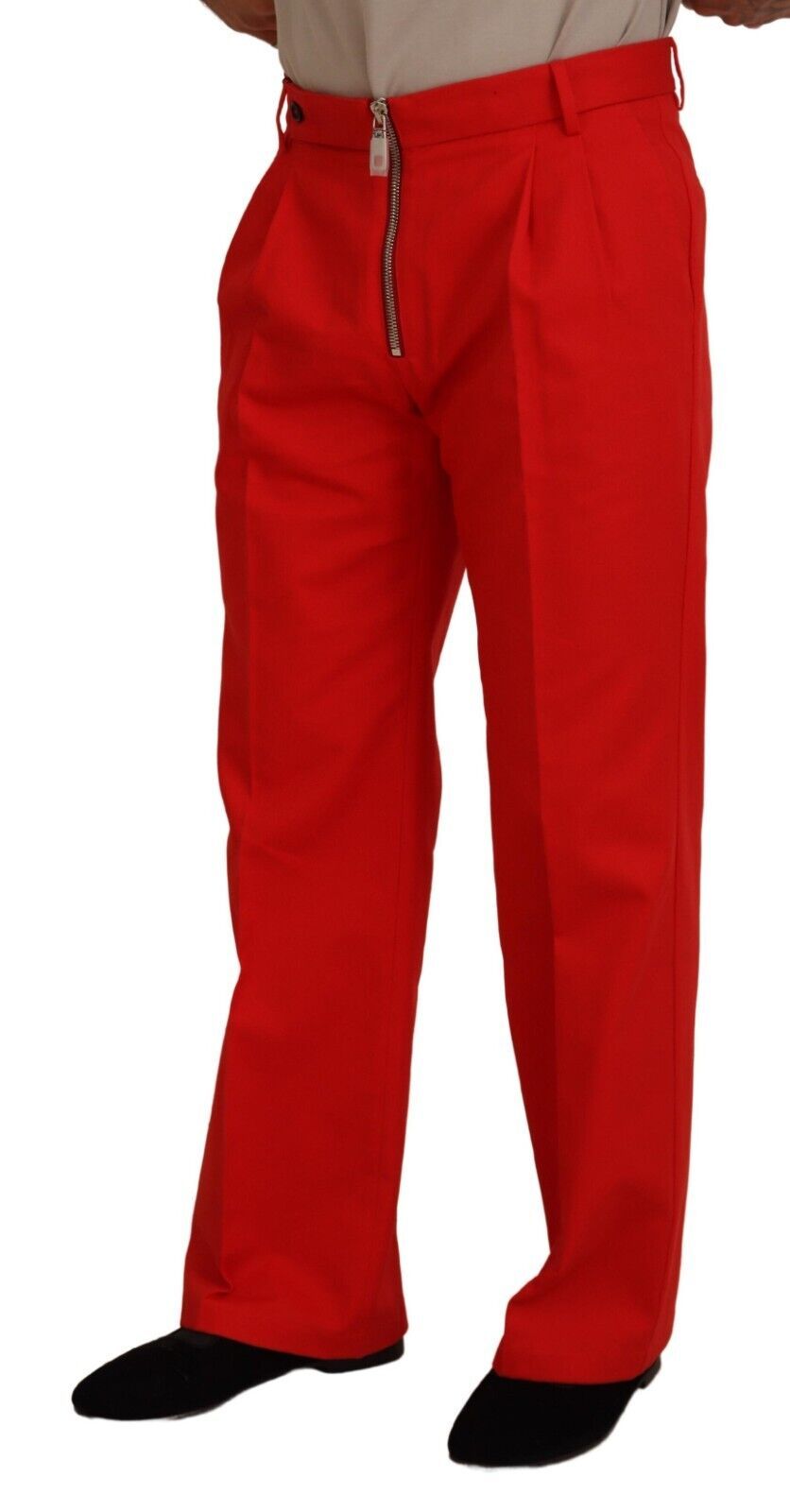 Moncler Men's Cotton Poplin Trousers, Brand Size 46 (Waist Size 30