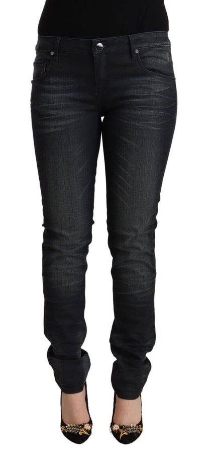 Sleek Black Washed Slim Fit Jeans