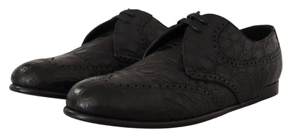 Exquisite Exotic Leather Derby Shoes