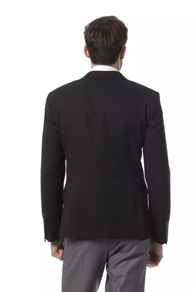 Elegant Black Wool Jacket
