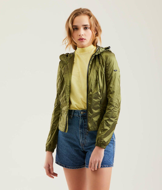 Green Polyamide Jackets & Coat