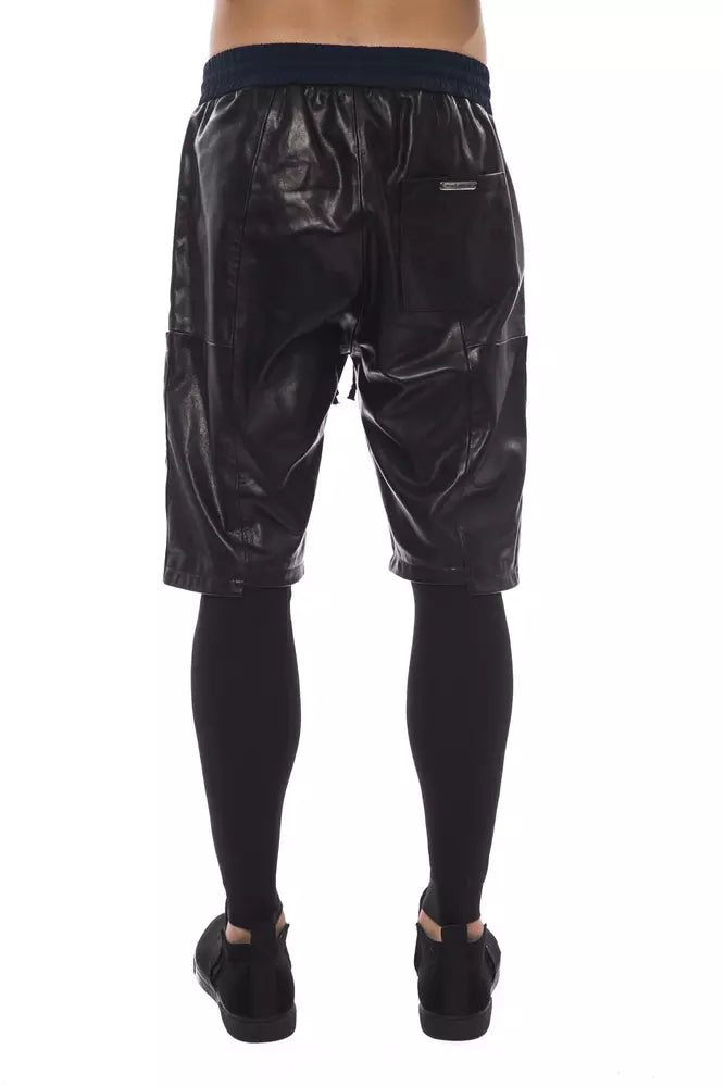 Eco-Chic Lamb Leather Shorts