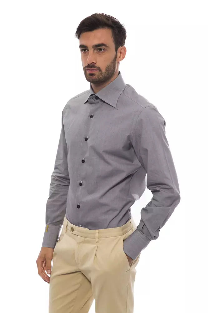 Elegant Monogrammed Cotton Shirt