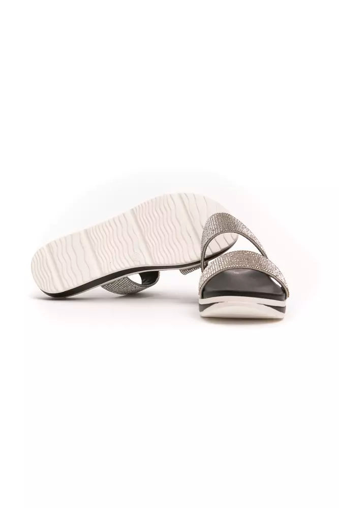 Elegant Strappy Rhinestone-Embellished Sandals