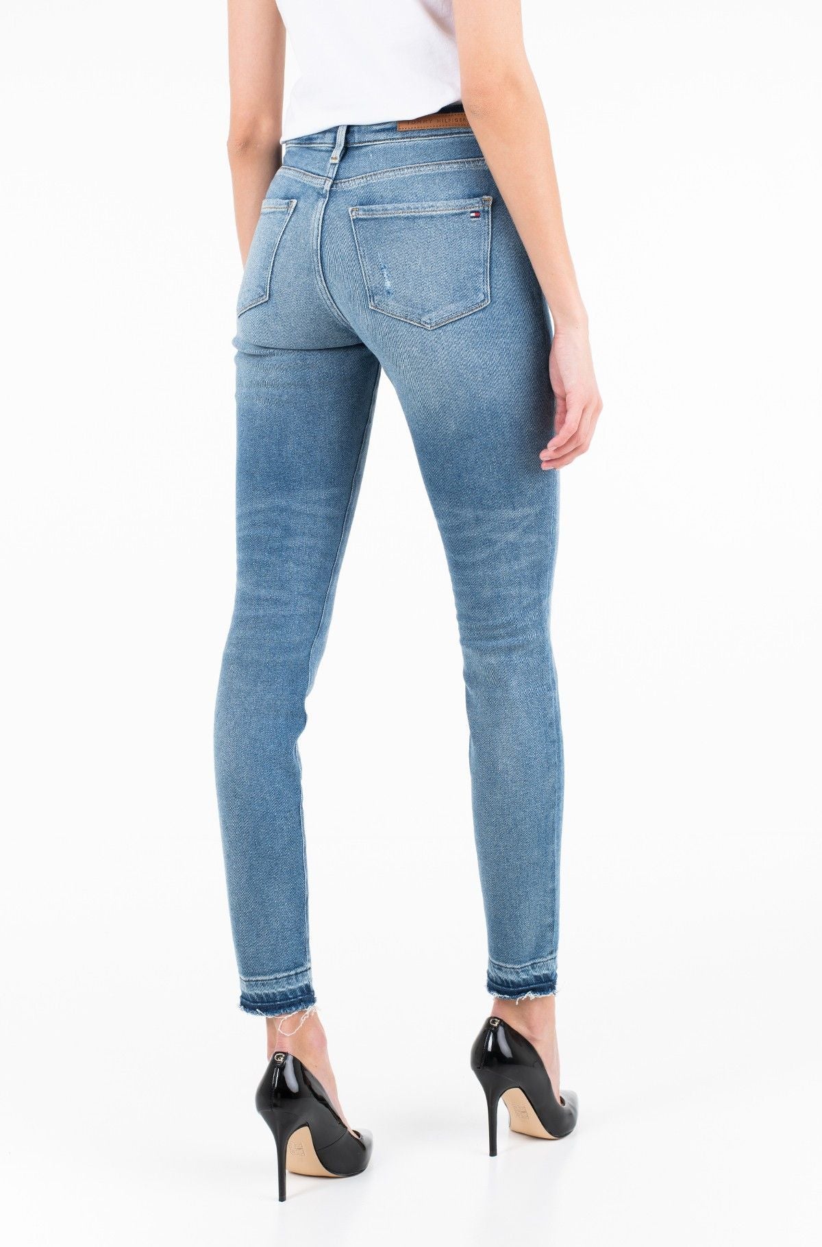 Chic Ankle Length Jeggings in Blue