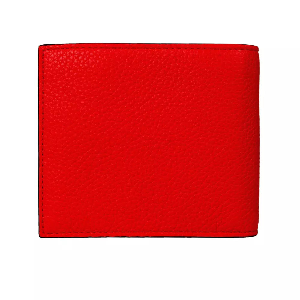 Sleek Red Leather Men's Wallet