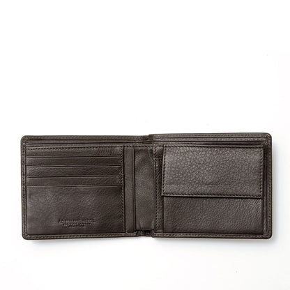 Manhattan Elegance Horizontal Wallet in Dark Brown
