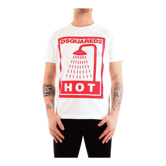 Maxi 'Hot' Print Cotton Jersey T-Shirt