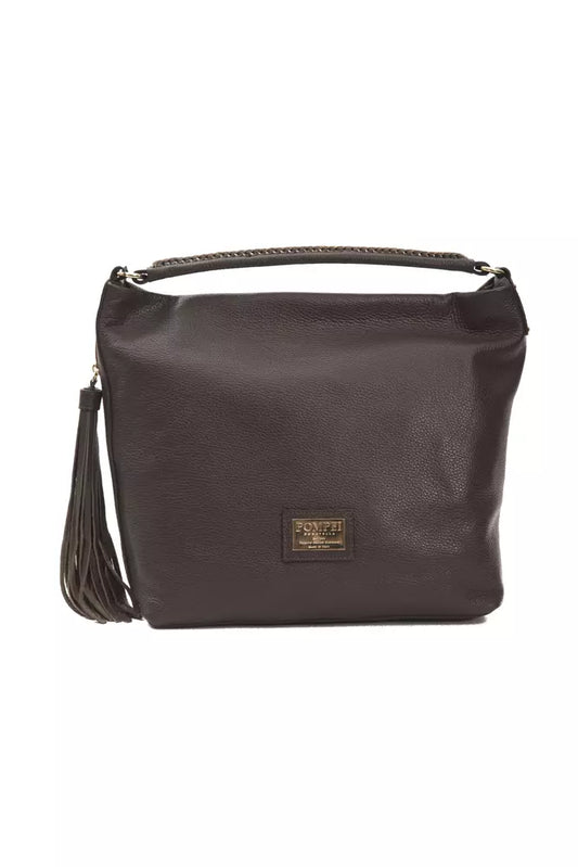Chic Brown Leather Shoulder Bag