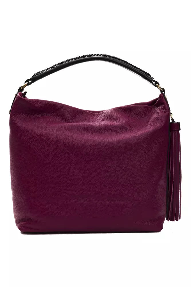 Burgundy Leather Shoulder Bag