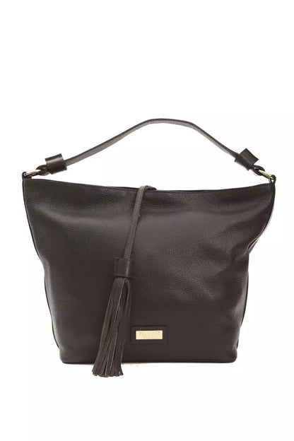 Elegant Leather Shoulder Bag in Earthy Brown