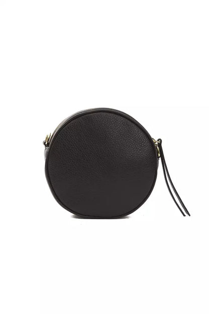 Small Oval Leather Crossbody Elegance