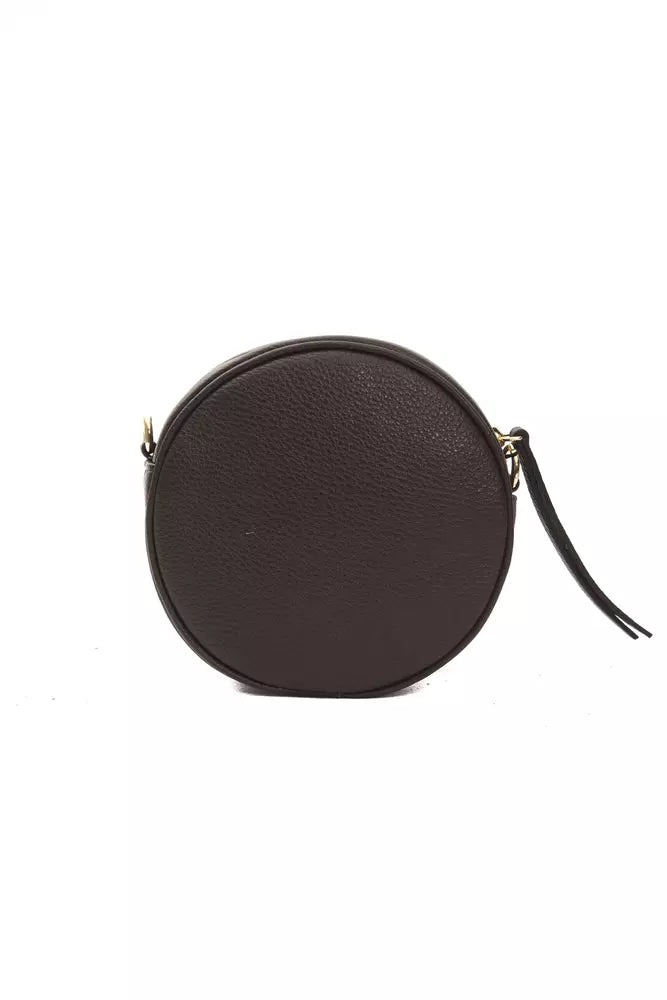 Elegant Small Oval Leather Crossbody