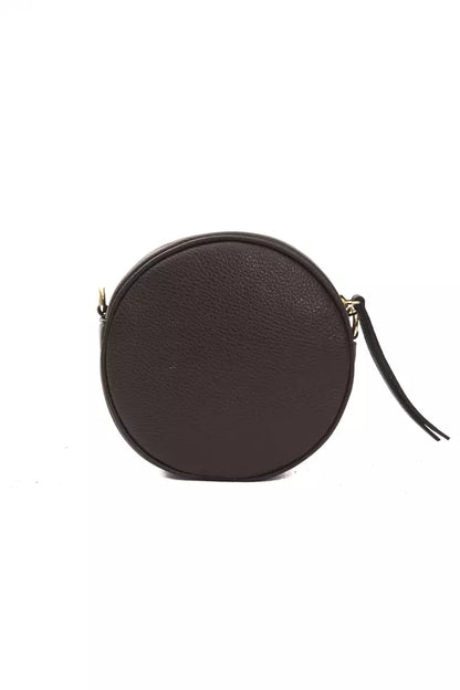 Elegant Small Oval Leather Crossbody