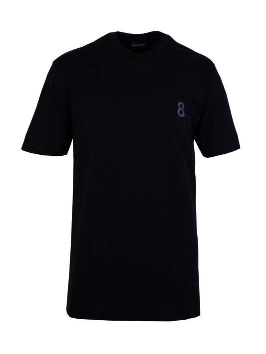 Chic Black Cotton T-Shirt – Classic Regular Fit